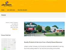 Tablet Screenshot of jensenlumber.com